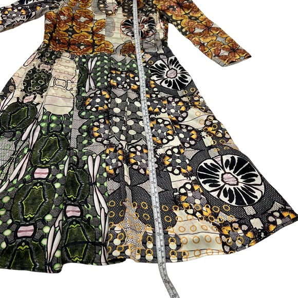 & Other Stories African Mood Dress Multicolour A-Line 3/4 Sleeve Size Sm… - Picture 10 of 16